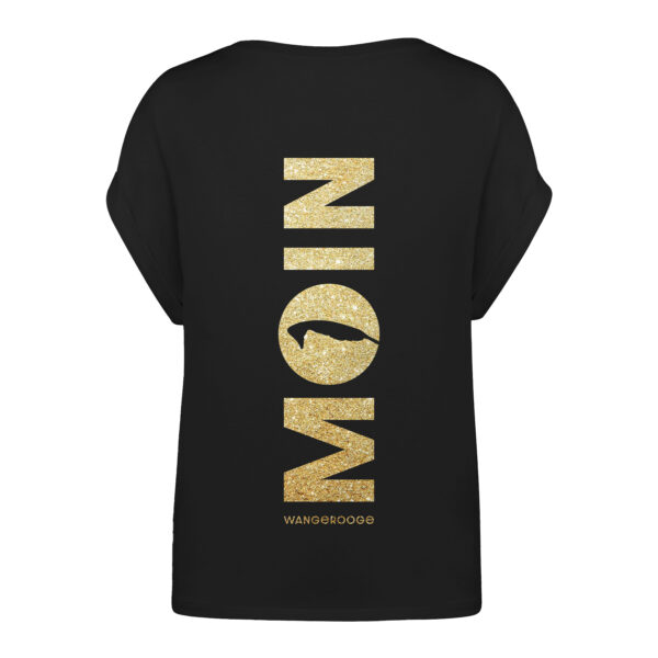 T-Shirt Women‘s · Moin Wangerooge · Flex-Print Goldglitzer – Bild 4