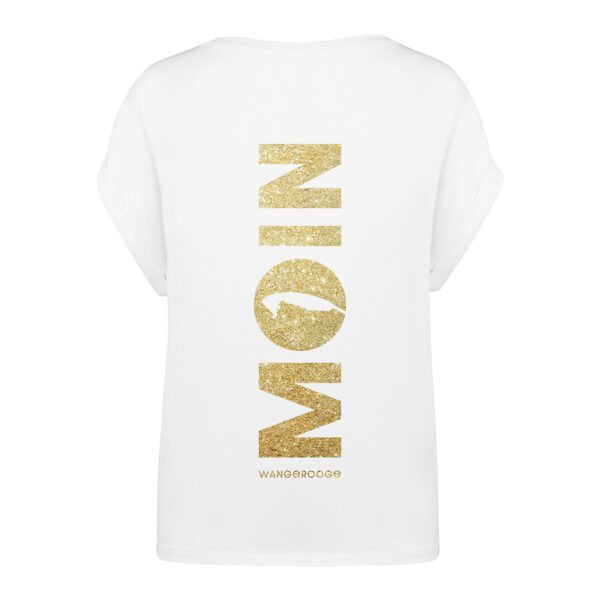 T-Shirt Women‘s · Moin Wangerooge · Flex-Print Goldglitzer – Bild 2