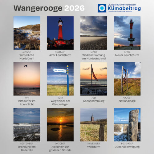 Wangerooge Kalender 2026 · A4